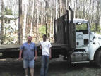 Mitch and Josh from Appalachian Supply delivered the interior wood and drywall.