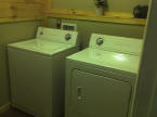 The washer & dryer are ready to go.